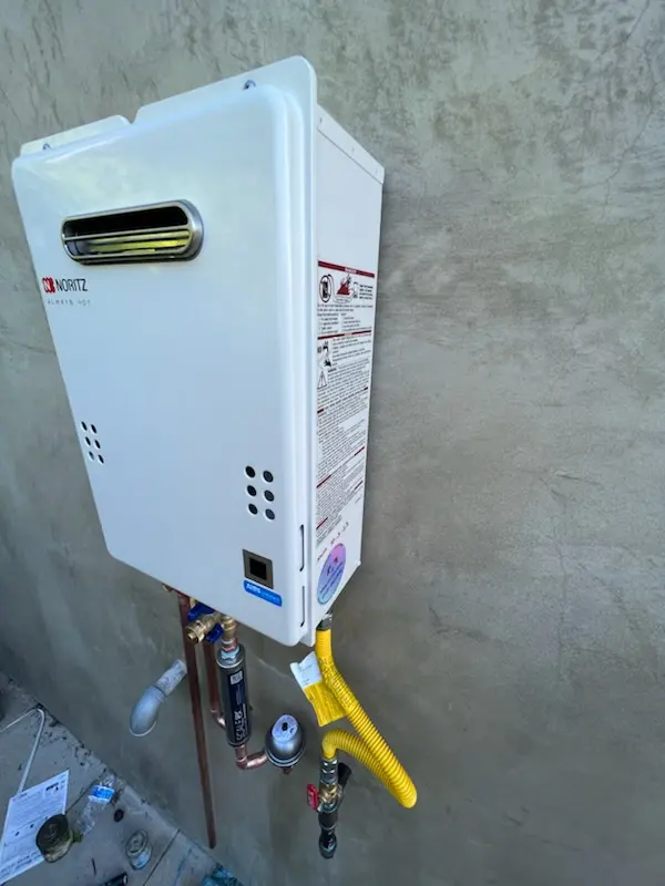 Tankless water heater installation for Winchester Park homes